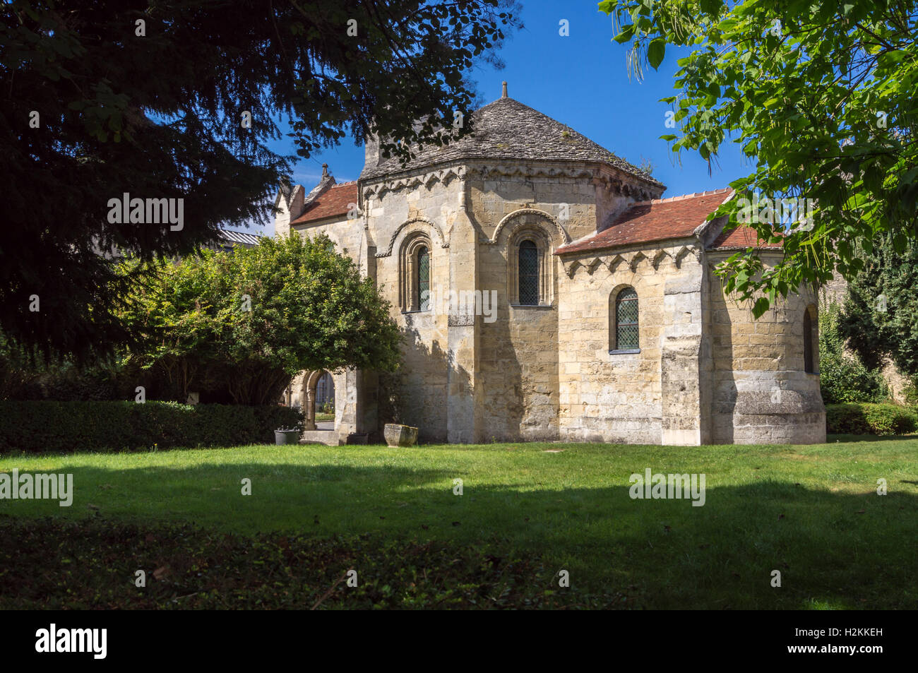 Cappella dei cavalieri templari, del XII secolo, c. 1148, Laon, Aisne, Picardia, Francia Foto Stock