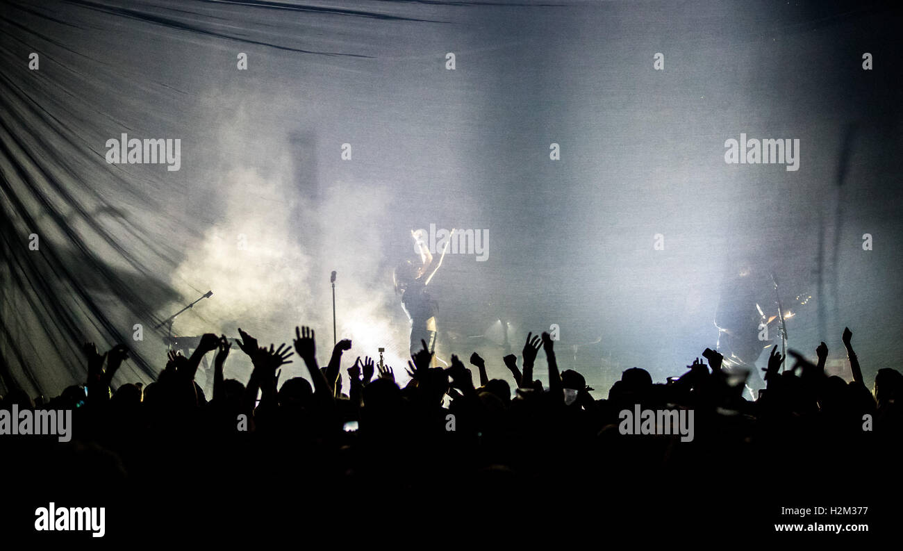 LAS VEGAS NV - Settembre 29, 2016: ***COPERTURA CASA*** PHANTOGRAM a Brooklyn Bowl in Las Vegas NV il 29 settembre 2016. Credito: Erik Kabik fotografia/ MediaPunch Foto Stock