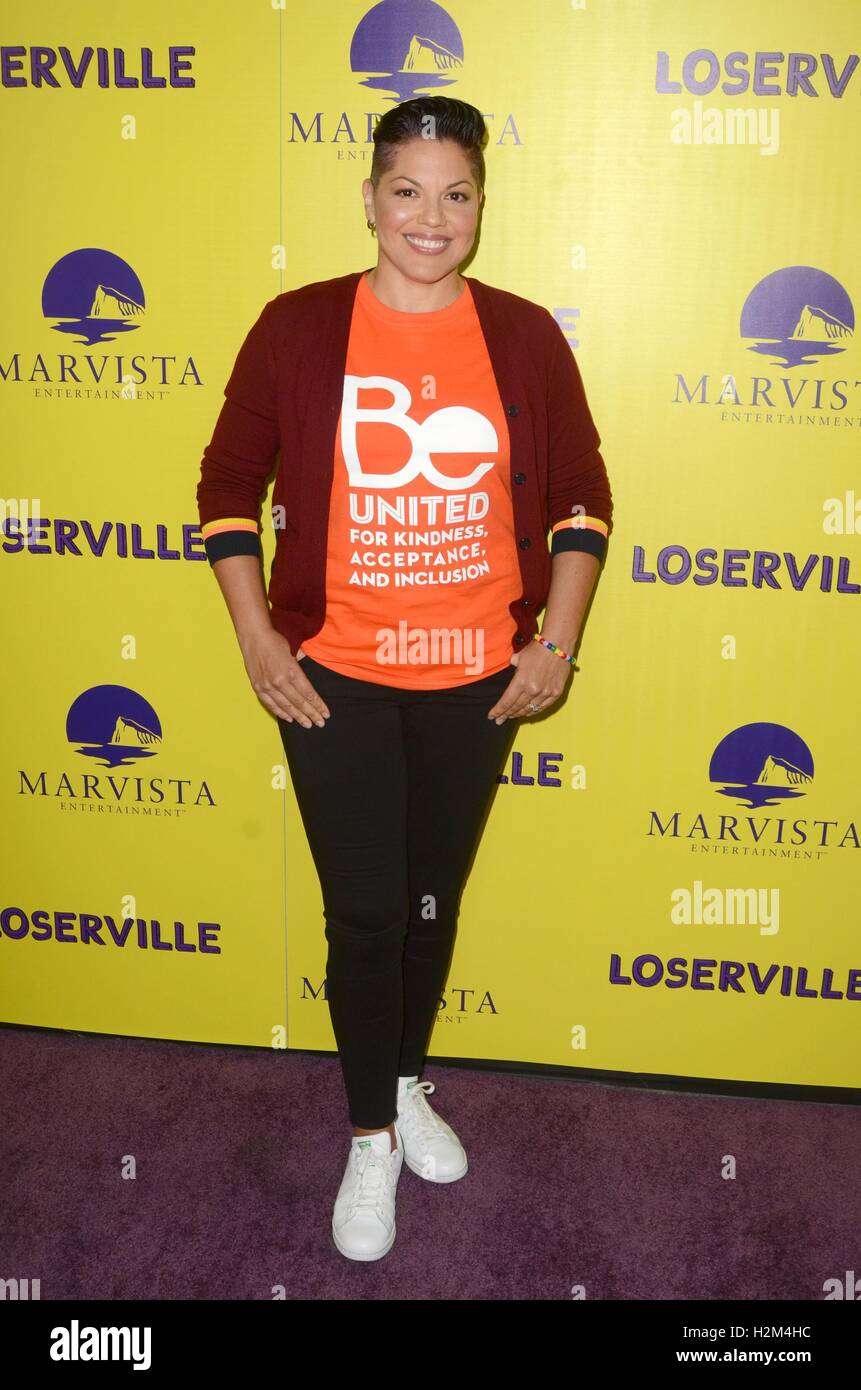 Los Angeles, CA, Stati Uniti d'America. 29Sep, 2016. Sara Ramirez presso gli arrivi per LOSERVILLE Premiere, ArcLight Hollywood Teatri, Los Angeles, CA il 29 settembre 2016. Credito: Priscilla concedere/Everett raccolta/Alamy Live News Foto Stock