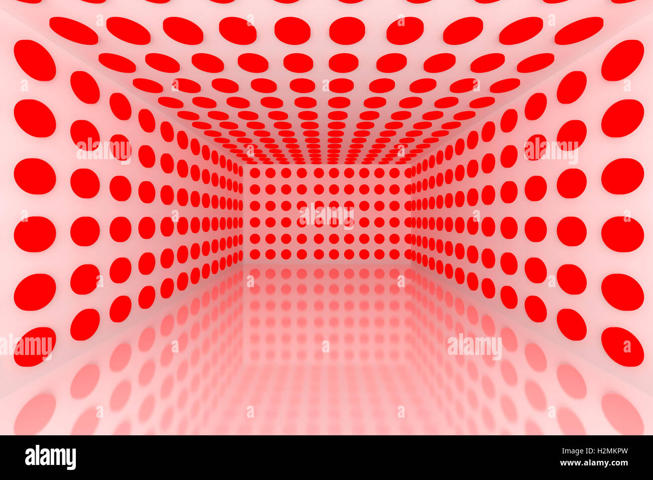 Abstract color rosso sfera di illuminazione Foto Stock