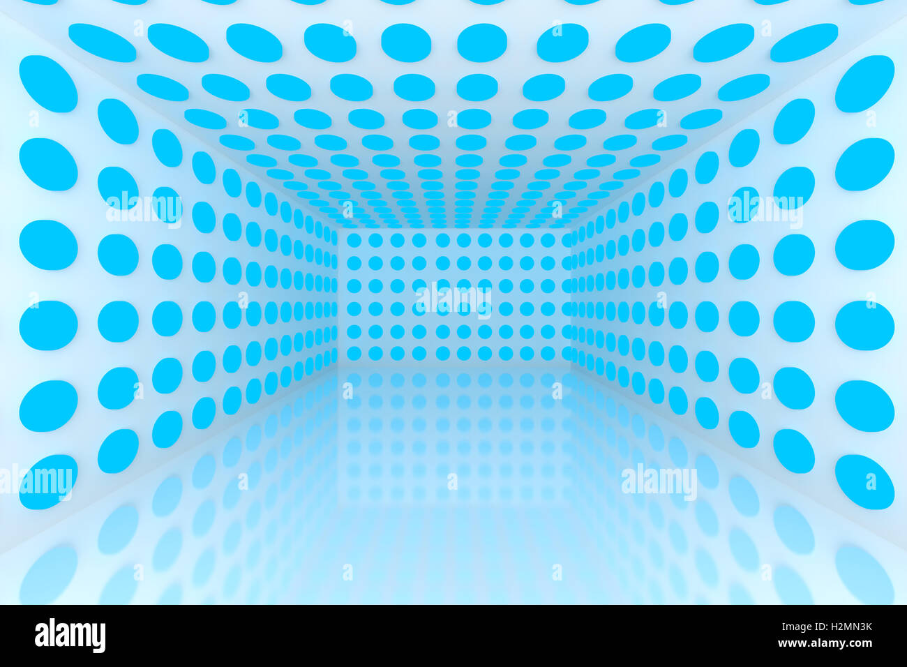 Abstract color blu sfera di illuminazione Foto Stock