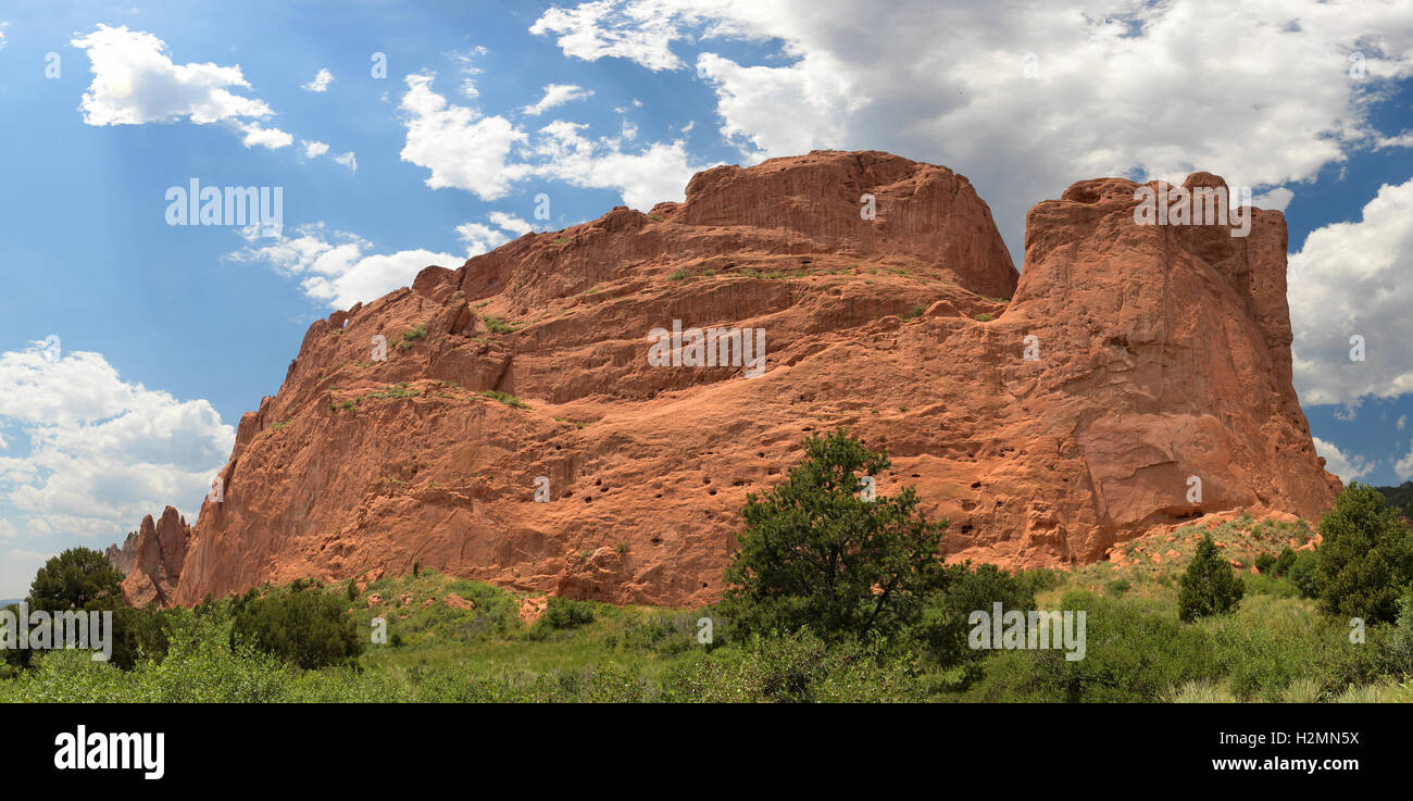Giardino degli Dei in Colorado Springs - cucita da 6 immagini Foto Stock