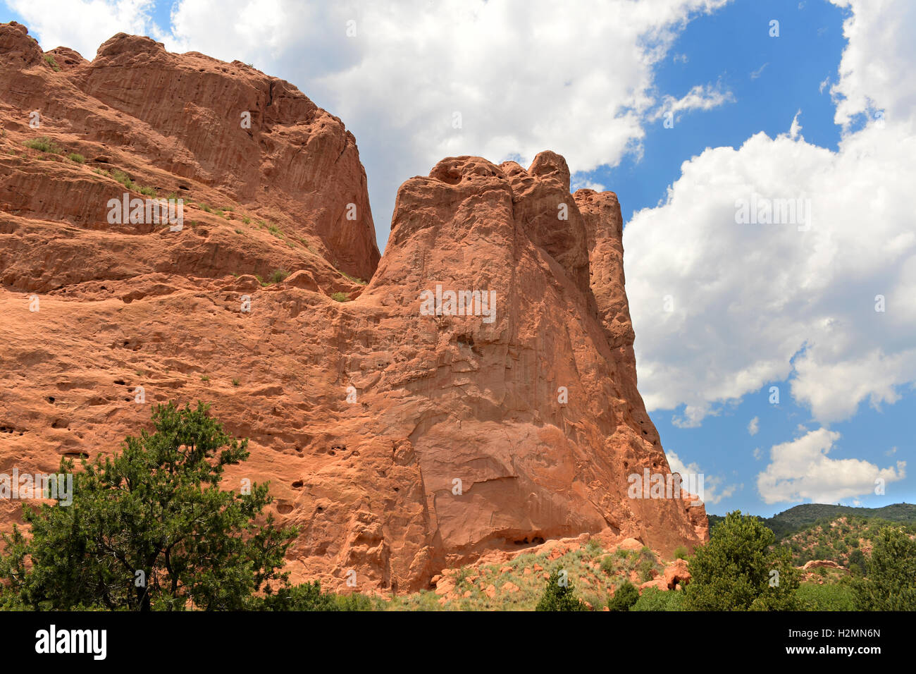 Giardino degli dèi formazioni rocciose a Colorado Springs Foto Stock