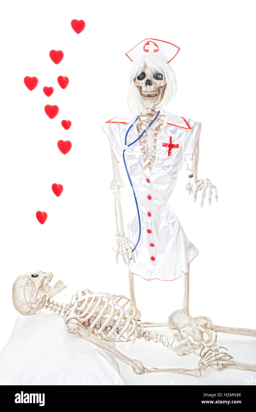 Amo un'infermiera Foto Stock