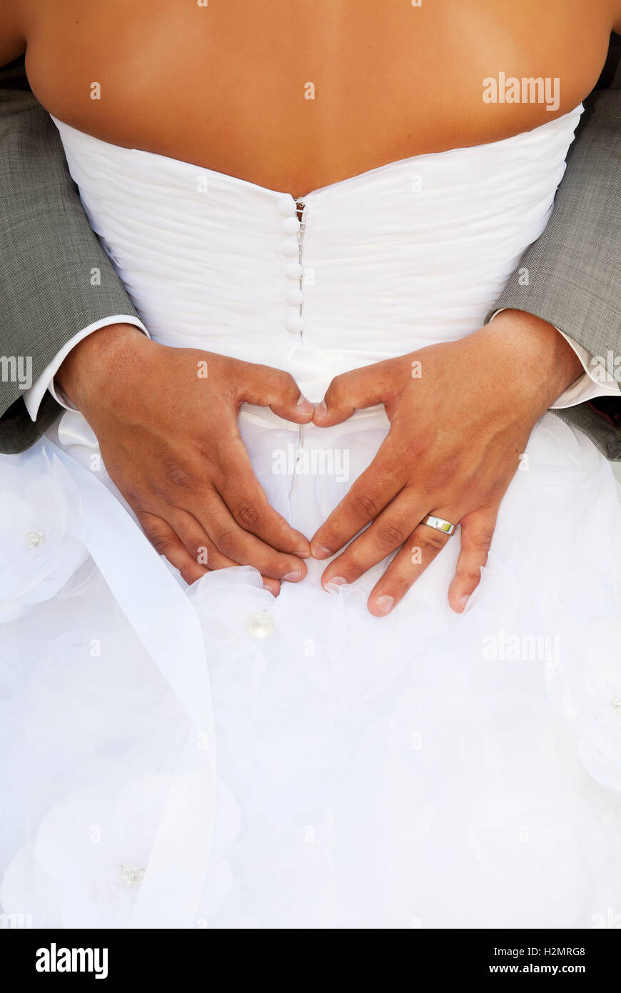 Amore matrimonio Foto Stock