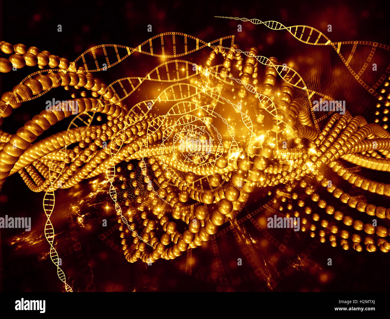 Vita virtuale di DNA Foto Stock