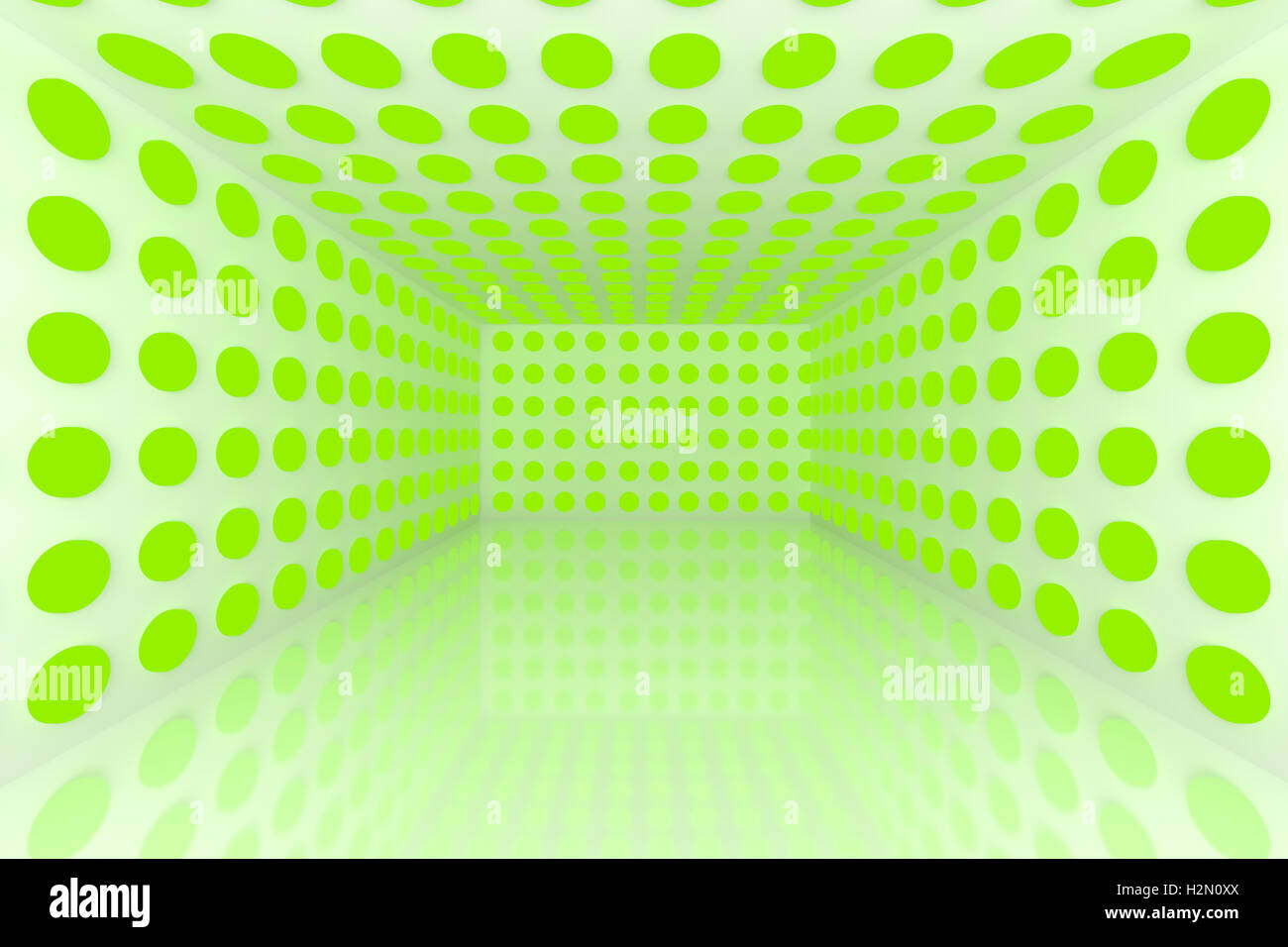 Abstract color verde sfera di illuminazione Foto Stock