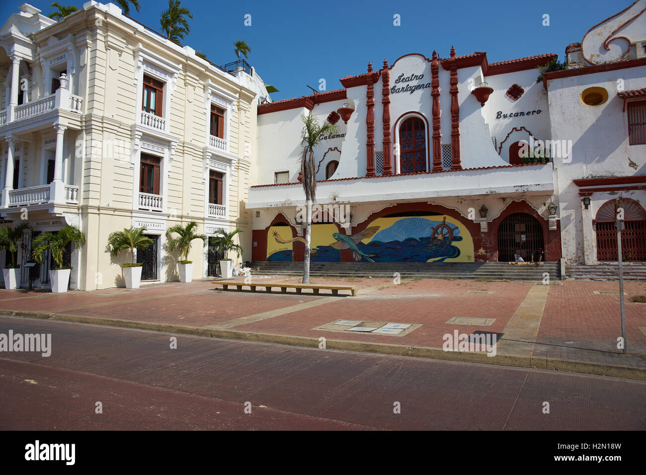 Teatro Colon di Cartagena de Indias Foto Stock