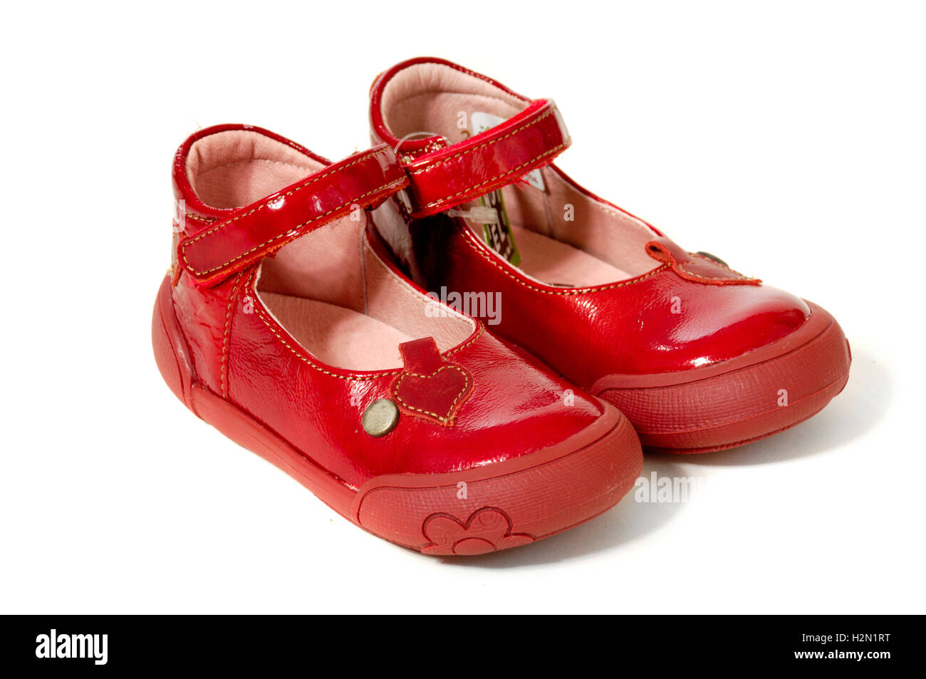 Coppia di scarpe rosso Foto Stock