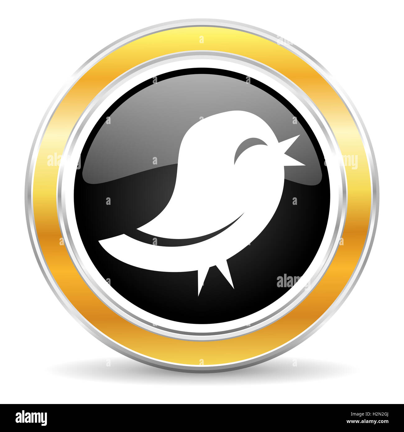 icona di Twitter Foto Stock