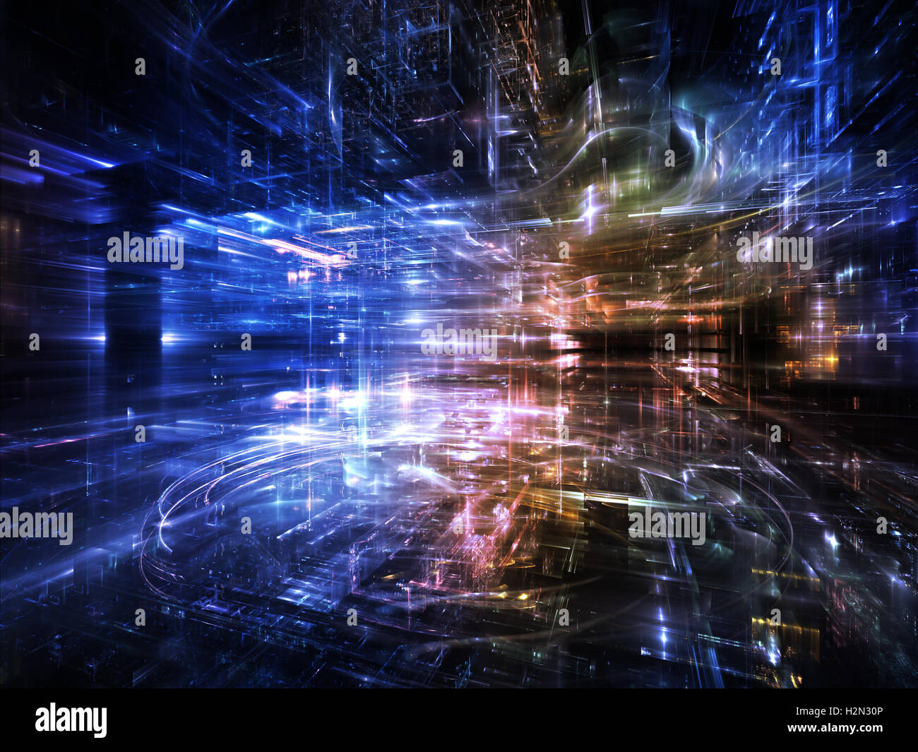 Luci della città Foto Stock