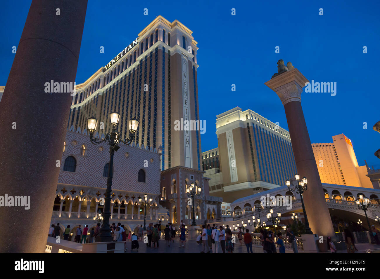 Las Vegas, Nevada - Venetian Hotel e Casinò. Foto Stock