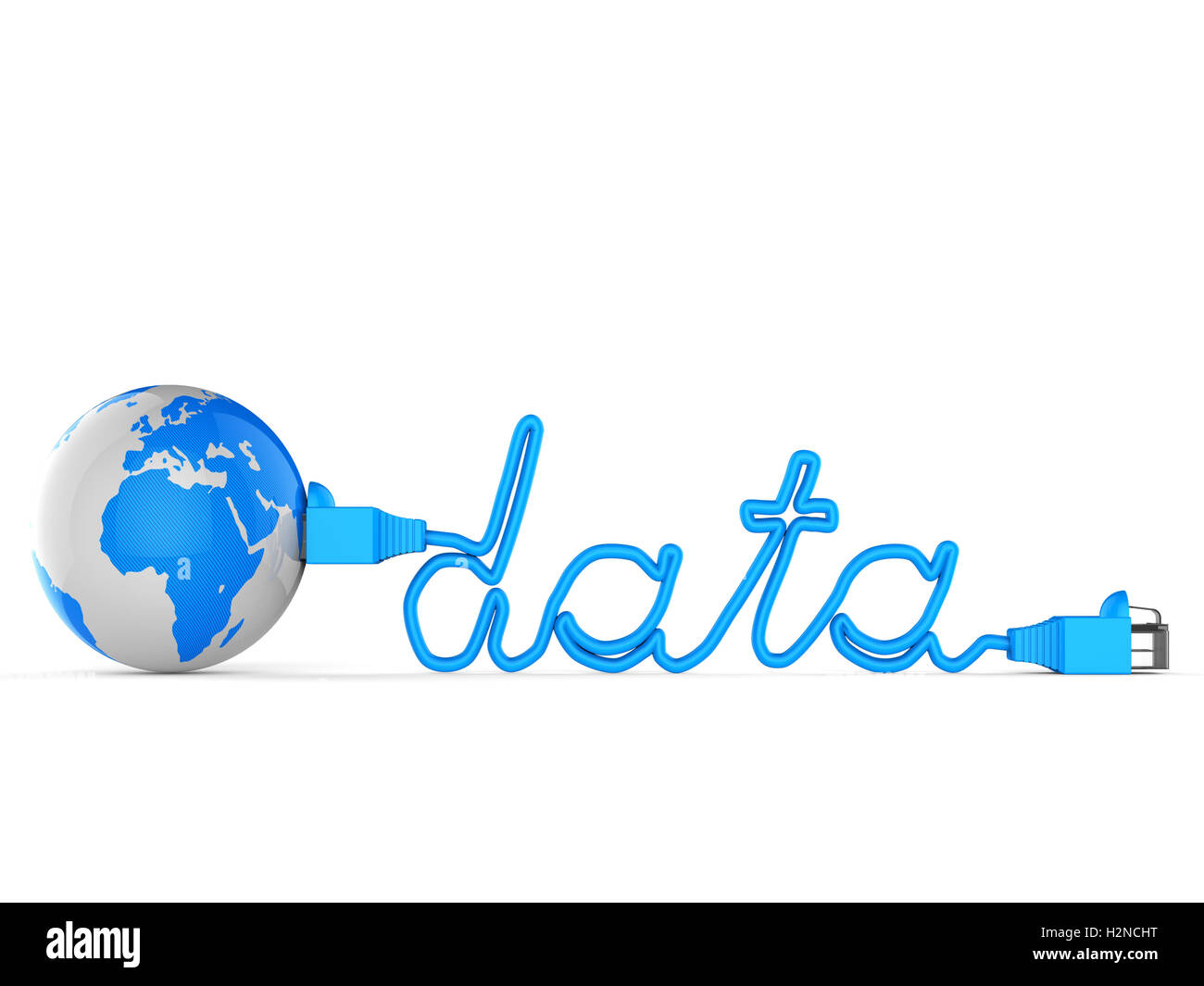 I dati globali indicanti il World Wide Web e la rete LAN Foto Stock