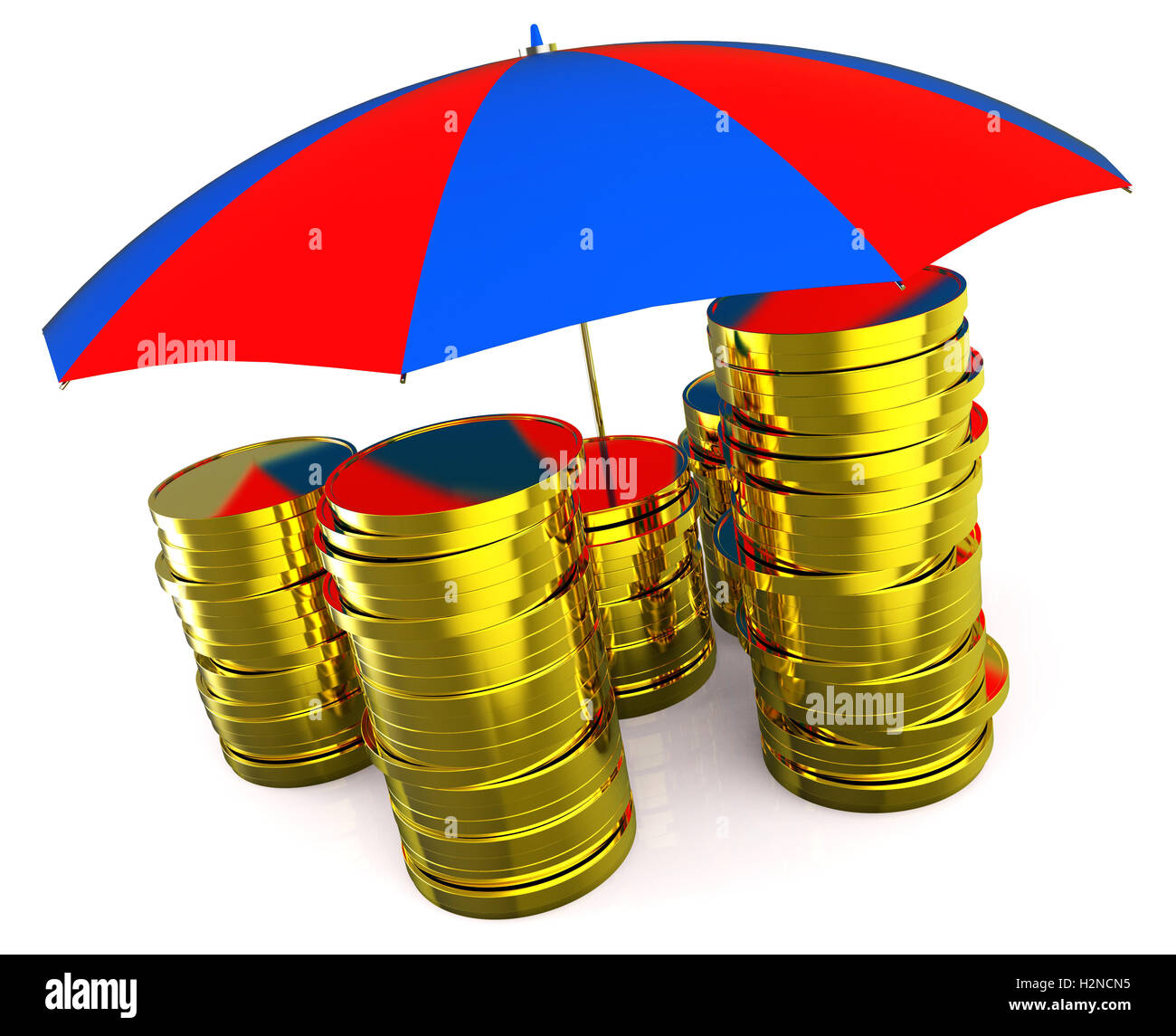 Proteggere il significato di denaro contante di finanze e di sicurezza Foto Stock