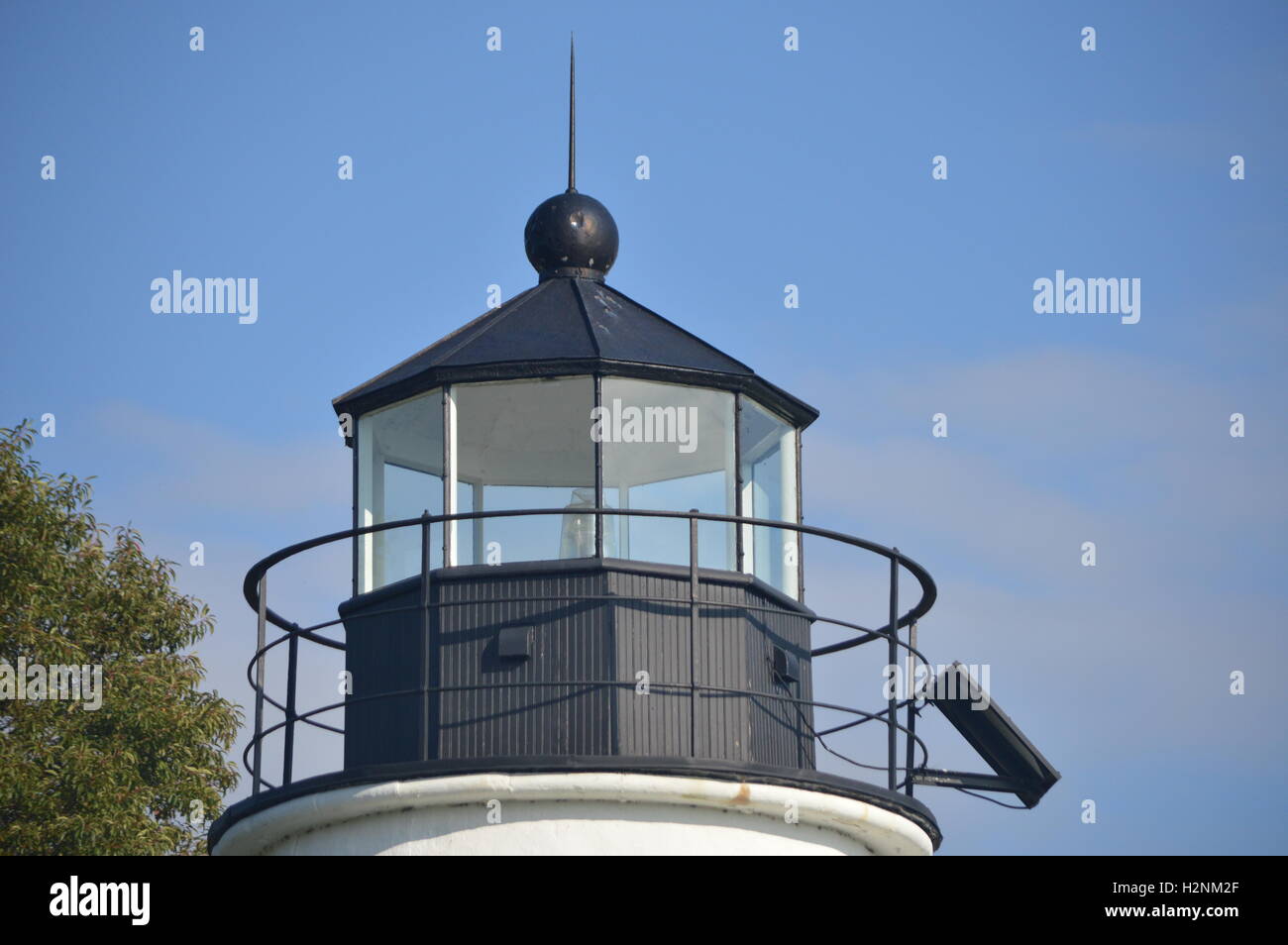 La Turchia Point Lighthouse in Elk collo del parco statale, a nord-est, Cecil County, Maryland, Stati Uniti d'America è sul collo di Elk penisola. Foto Stock