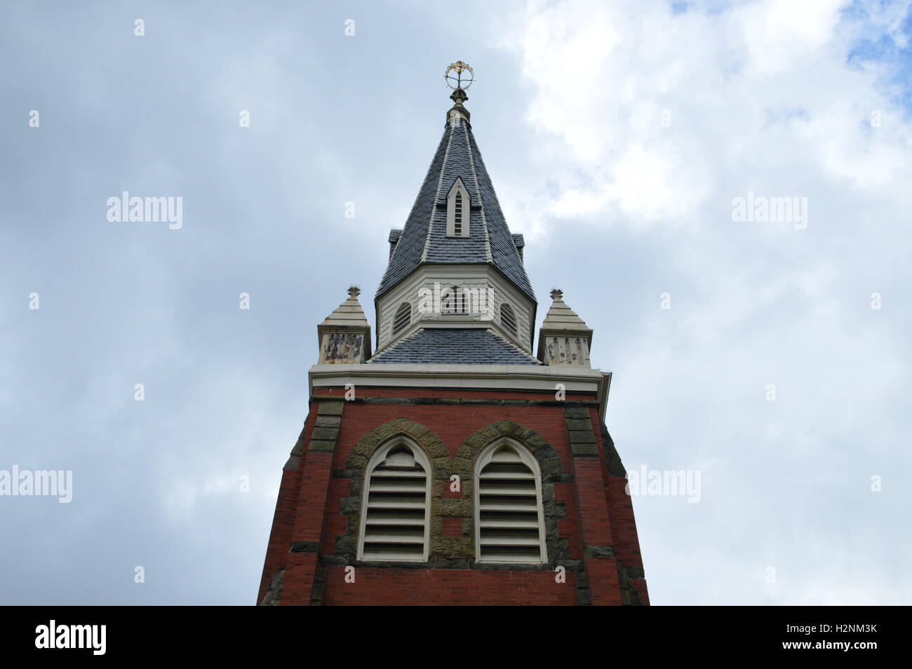Il campanile di Cristo regno Chiesa Metodista di Chestertown, Maryland Foto Stock