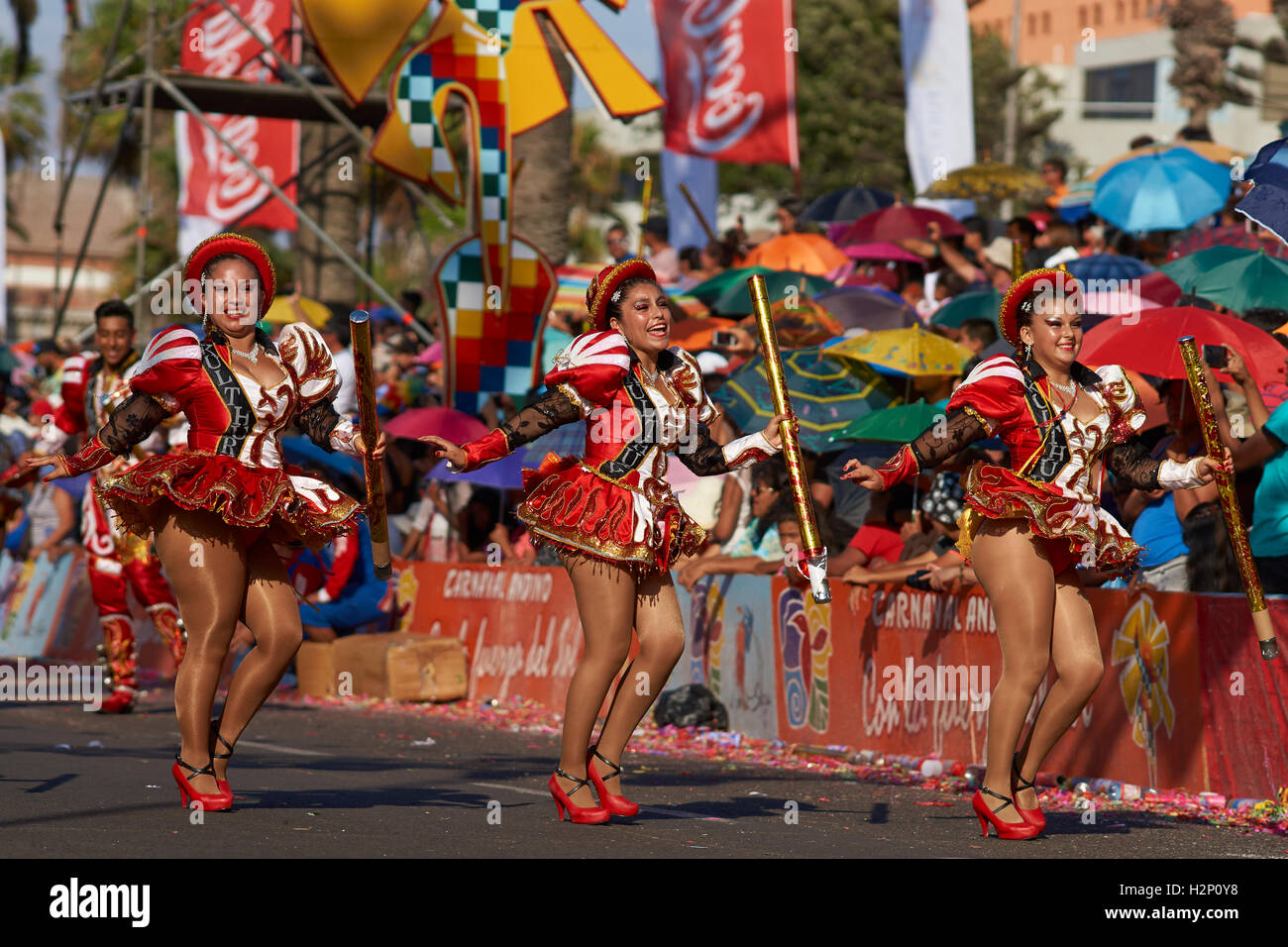 Carnaval Andino con la Fuerza del Sol a Arica, Cile Foto stock - Alamy