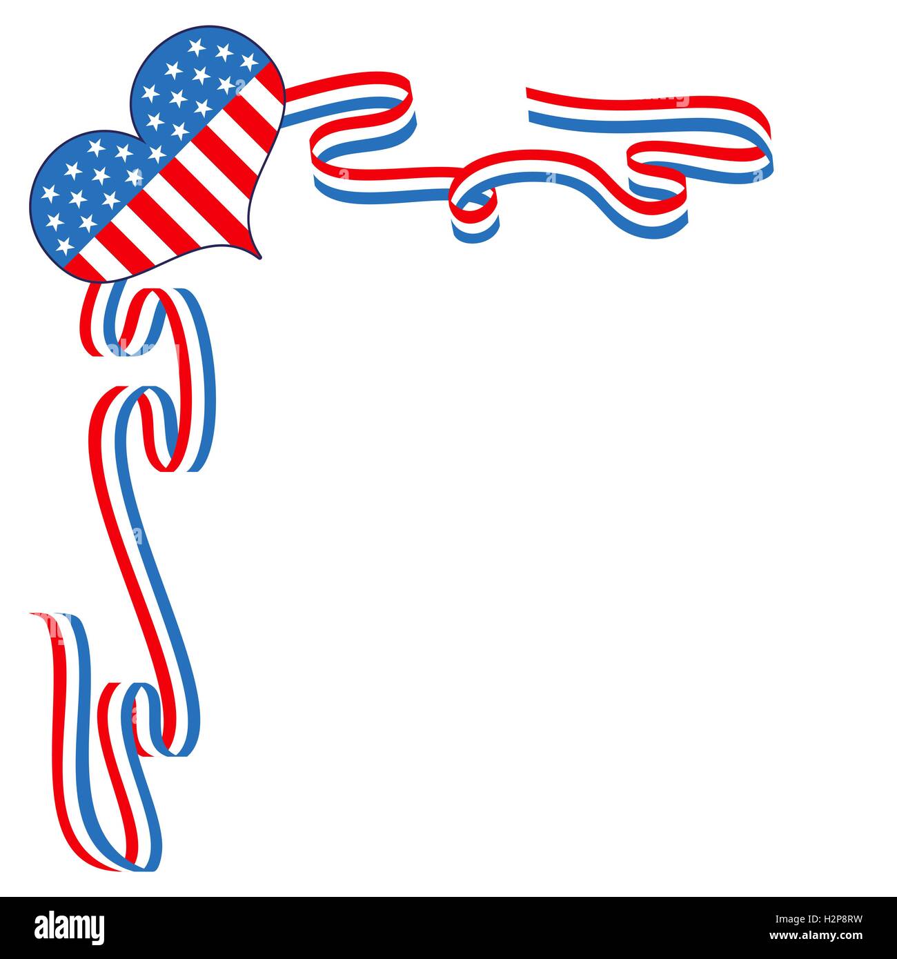 Noi bandiera patriottica modello di confine. Illustrazione Vettoriale