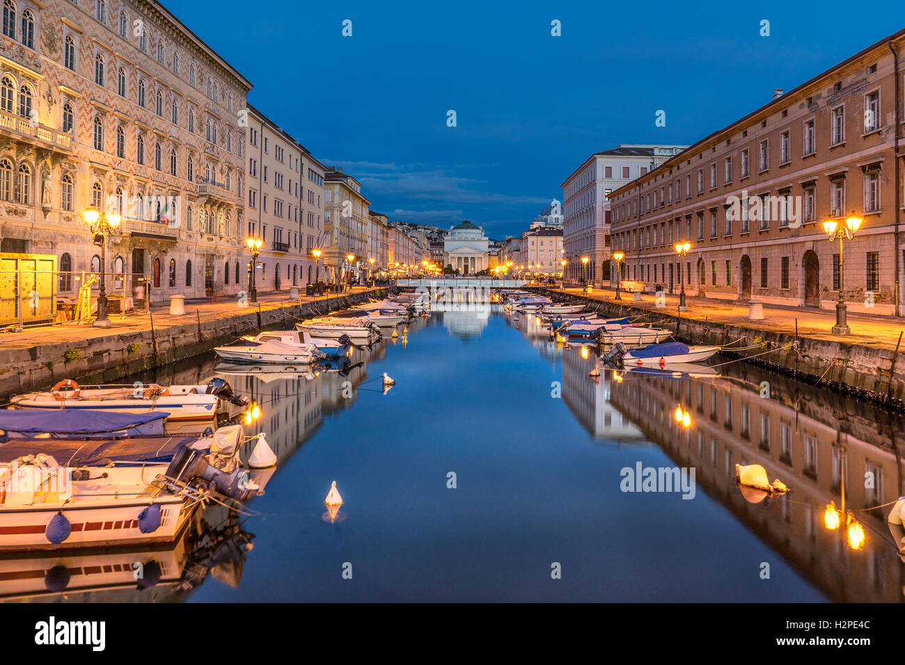 Il Canal Grande di Trieste Foto Stock