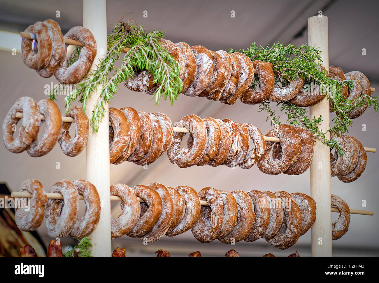 Italia Piemonte Torino ' Terra Madre - Salone del Gusto 2016 - pane di segale Foto Stock