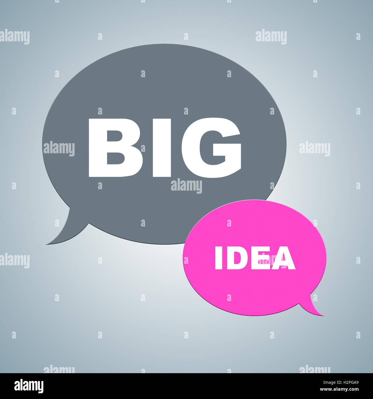 Grande idea che rappresentano i piani di pensiero e idee Foto Stock