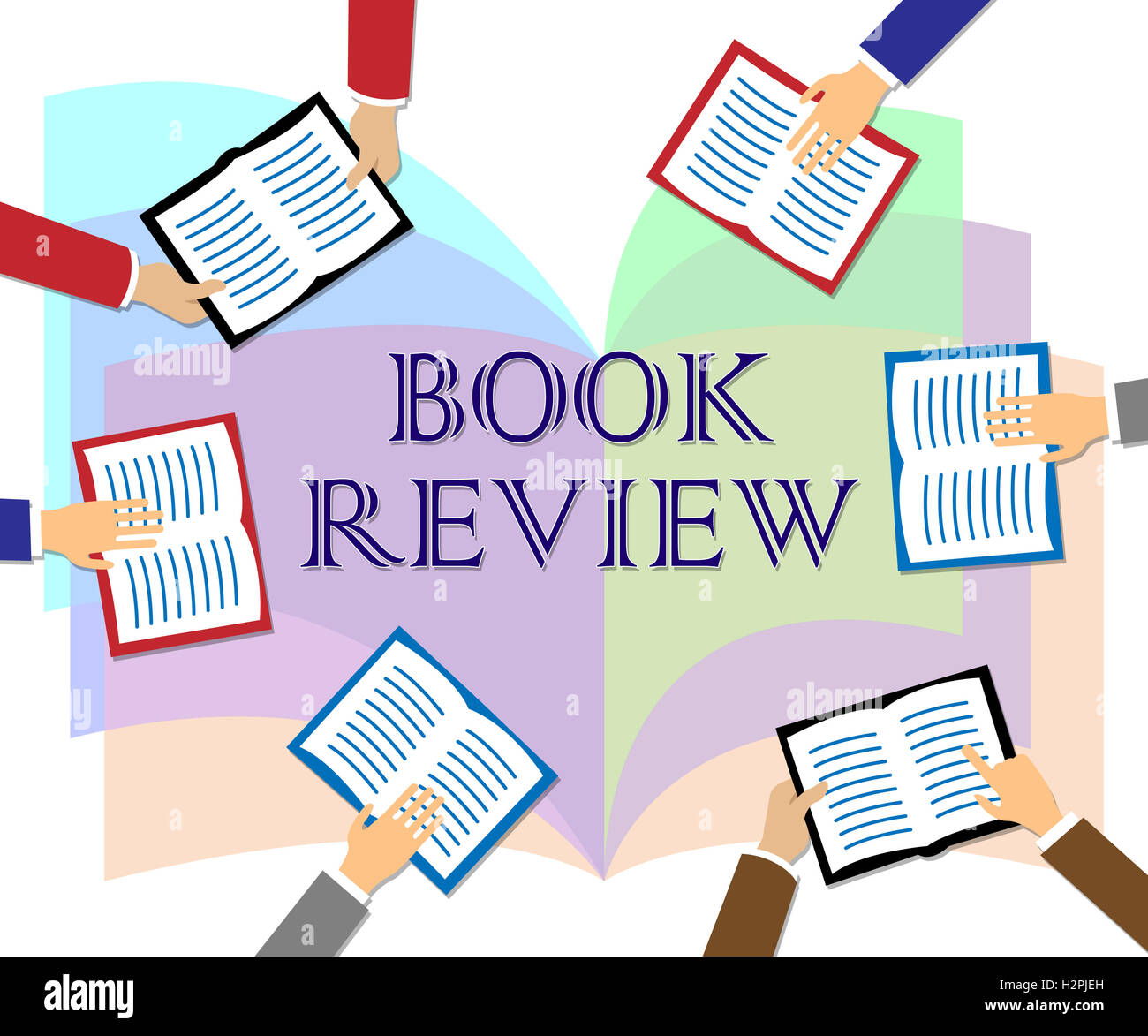 Recensione del libro in rappresentanza di revisione di finzione e conoscenza Foto Stock