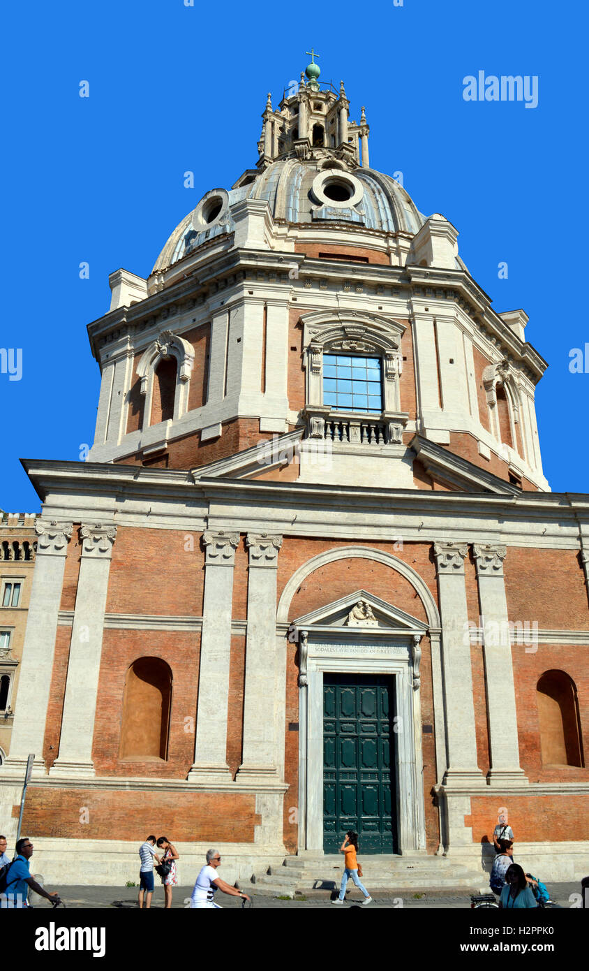 La Chiesa del Santissimo Nome di Maria al Foro Traiano a Roma Foto Stock