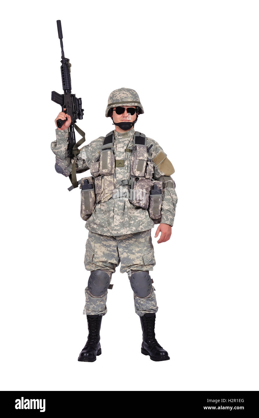 Soldato americano Foto Stock