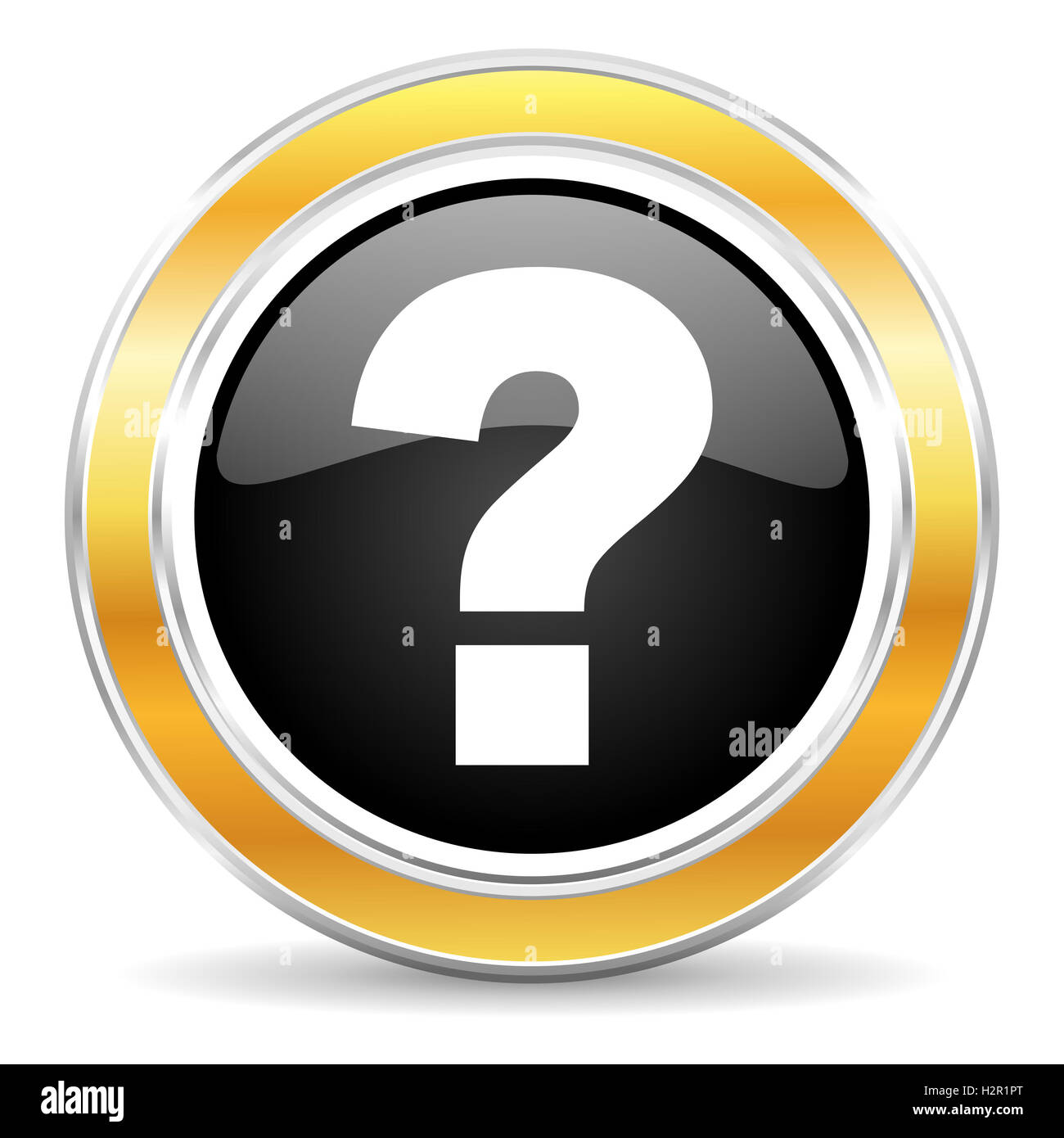 Icona a punto interrogativo Foto Stock