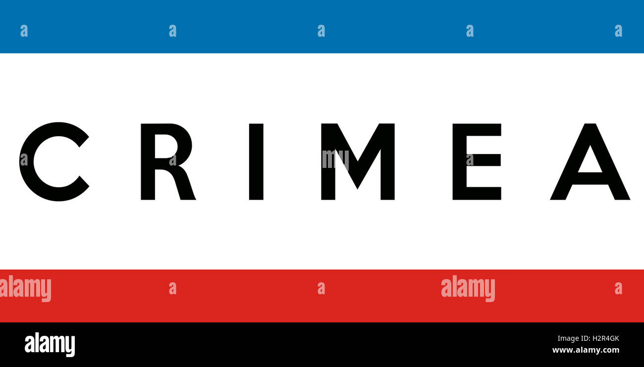 bandiera della Crimea Foto Stock