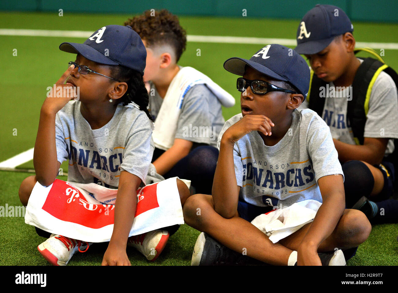 Scena di apertura ufficiale della MLB Urban Accademia giovanile "Ryan Howard Training Center', nel Sud Philadelphia, PA. Foto Stock