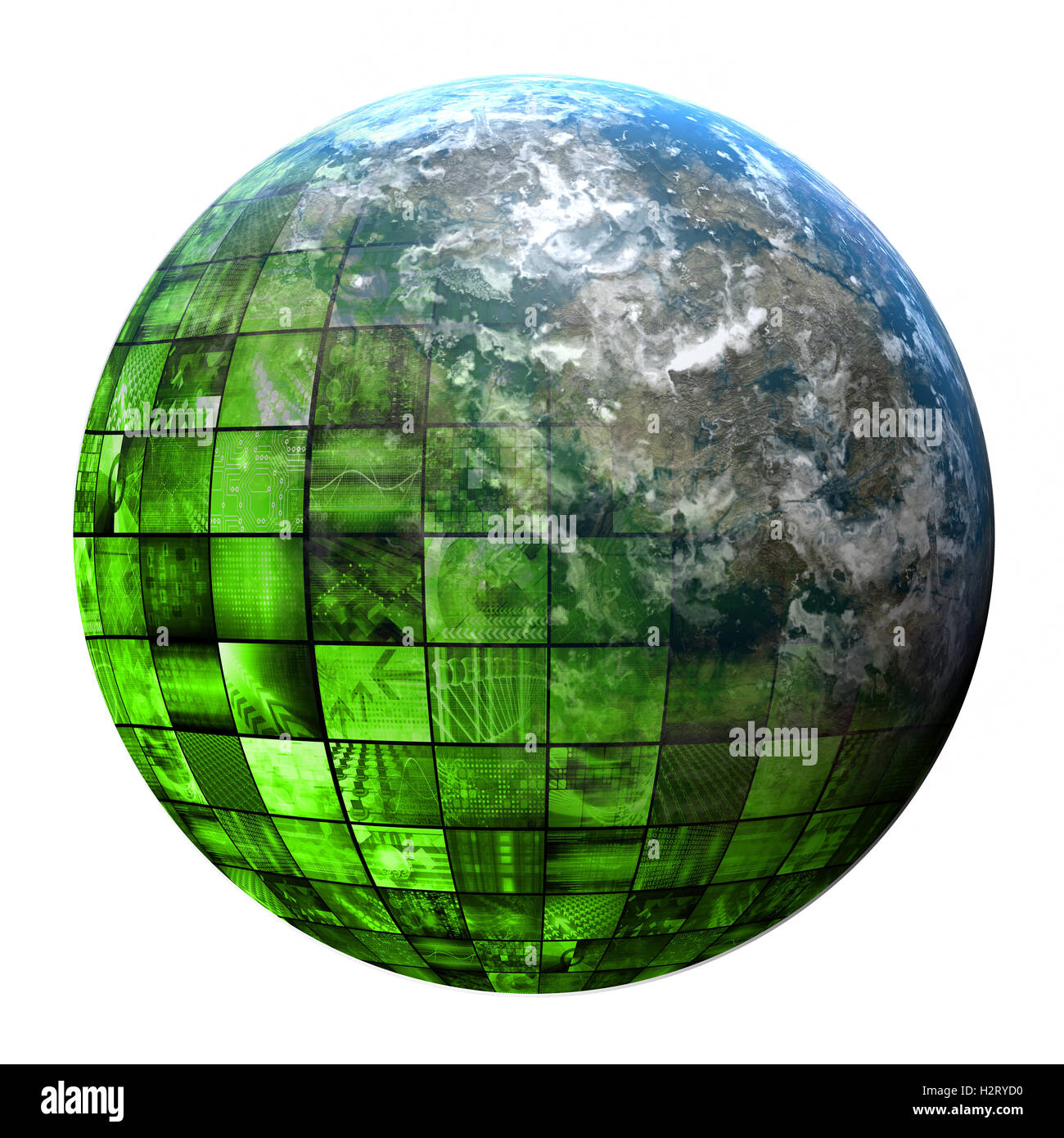 La sicurezza della rete e il monitoraggio dei dati sul Web Foto Stock