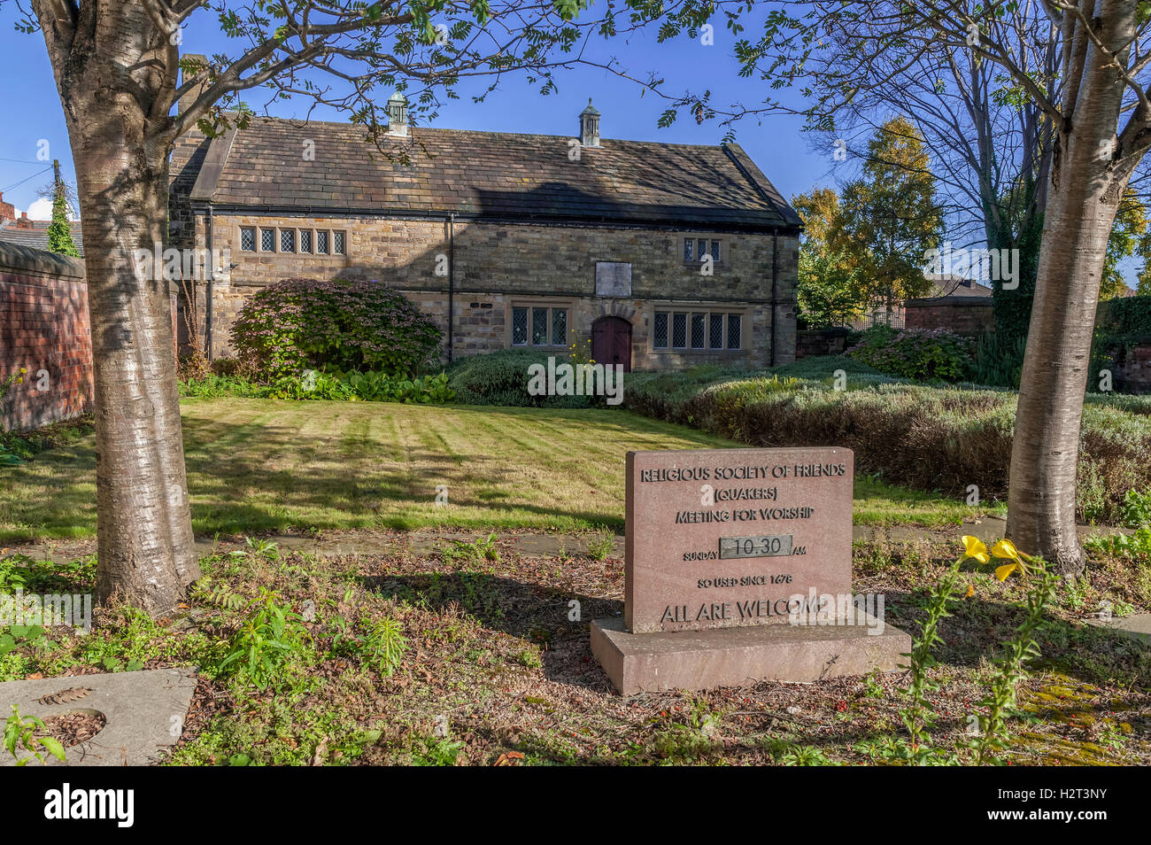 Il Quacchero meeting house in ST. Helens Merseyside North West England. Foto Stock