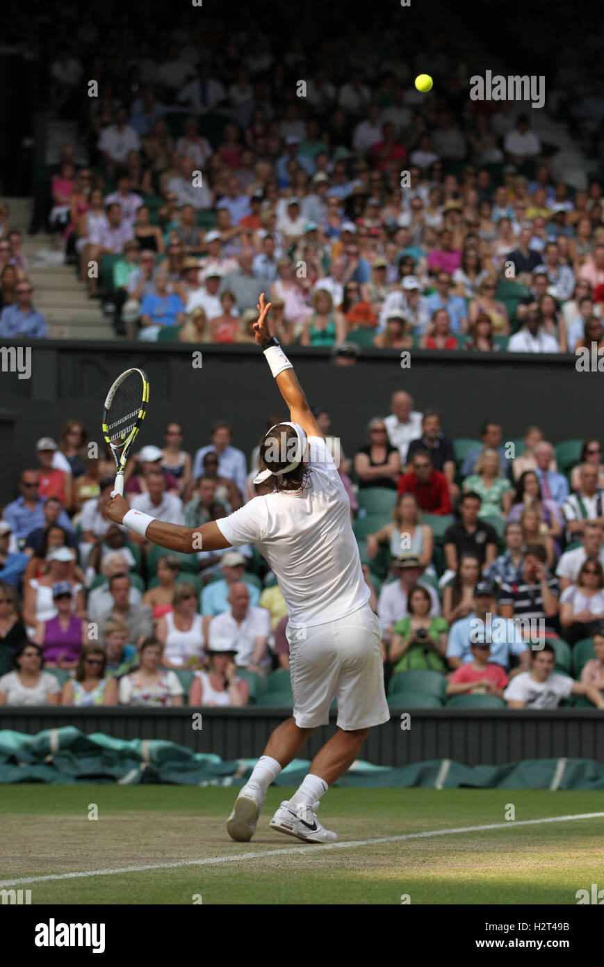 Rafael Nadal, Spagna, Wimbledon 2010, ITF Grand Slam torneo di Wimbledon, England, Regno Unito, Europa Foto Stock