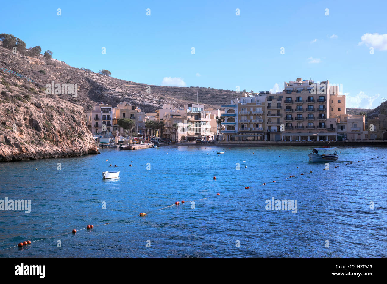Baia di Xlendi, Gozo, Malta Foto Stock
