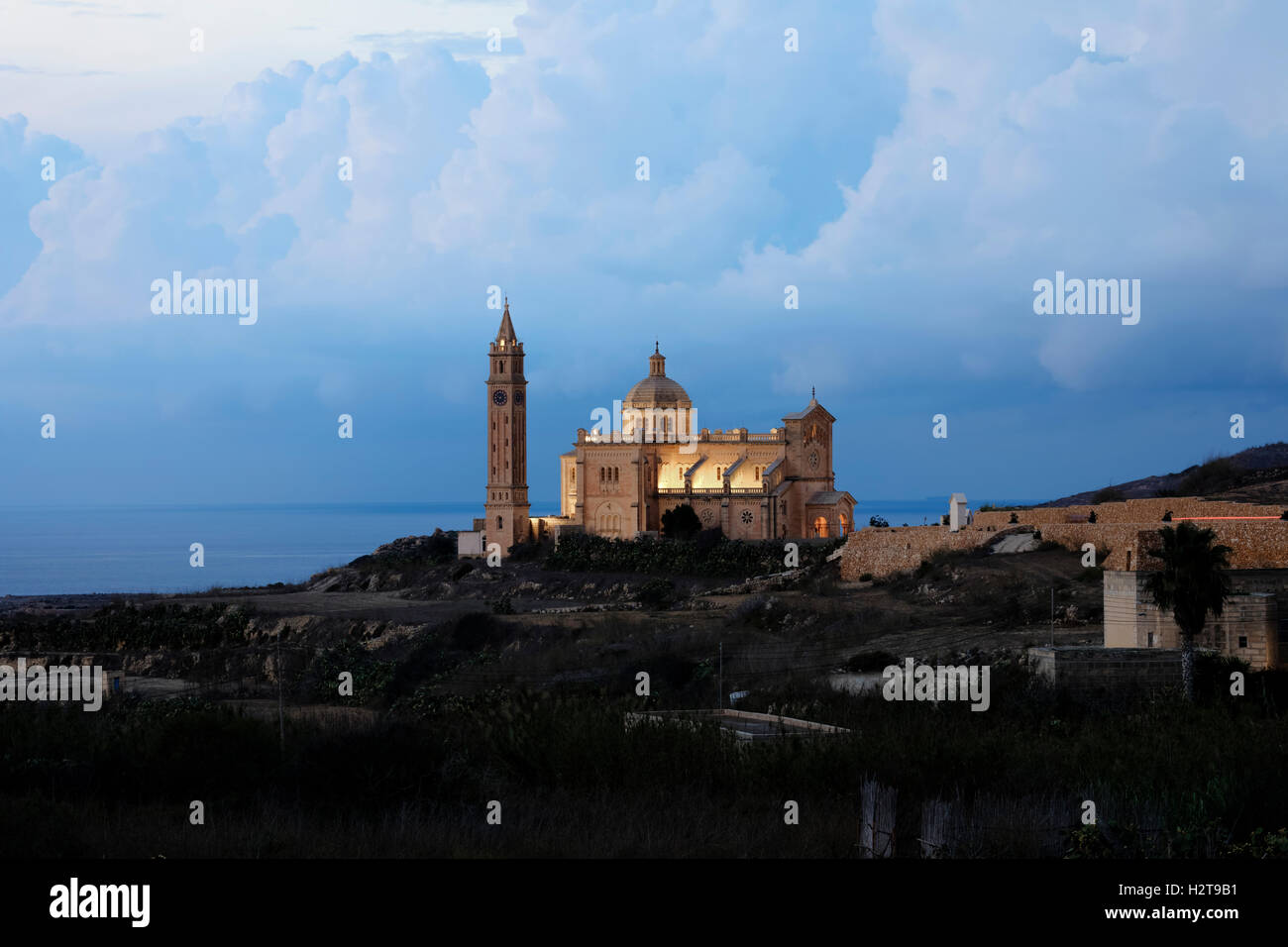 Basilica di Ta Pinu, Gharb, Gozo, Malta Foto Stock