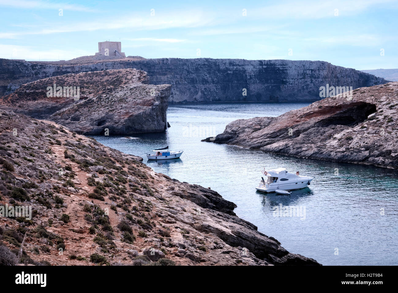 Torre di Comino, Comino, Gozo, Malta Foto Stock