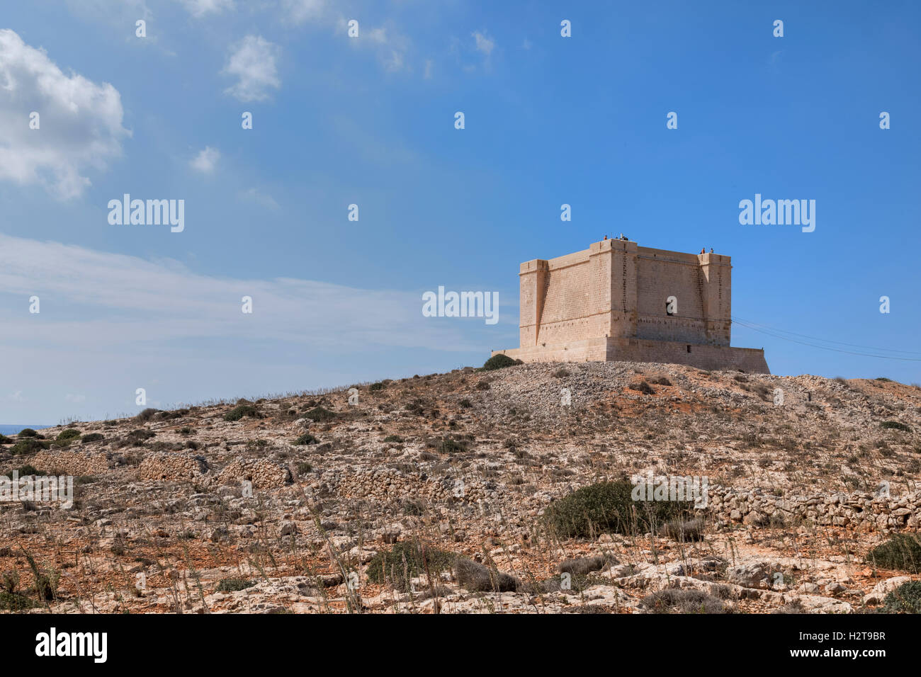 Torre di Comino, Comino, Gozo, Malta Foto Stock