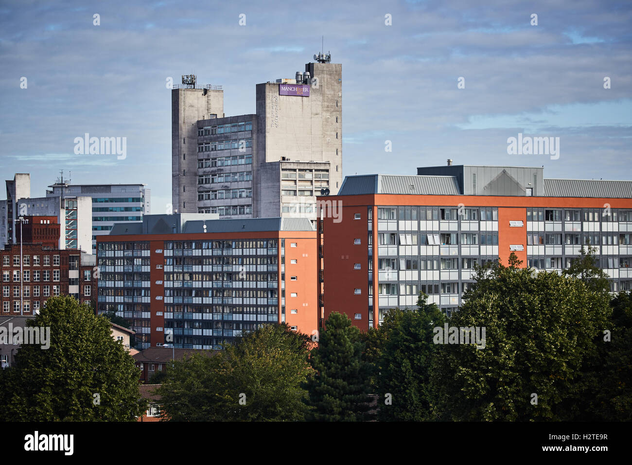 Università di Manchester Umist sito università University College di istruzione agli studenti della scuola lezioni studiando un ulteriore studio st Foto Stock