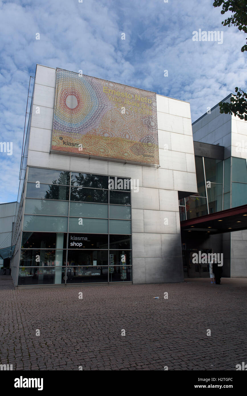 Kiasma-Museum per l'arte contemporanea, Helsinki, Finlandia Foto Stock