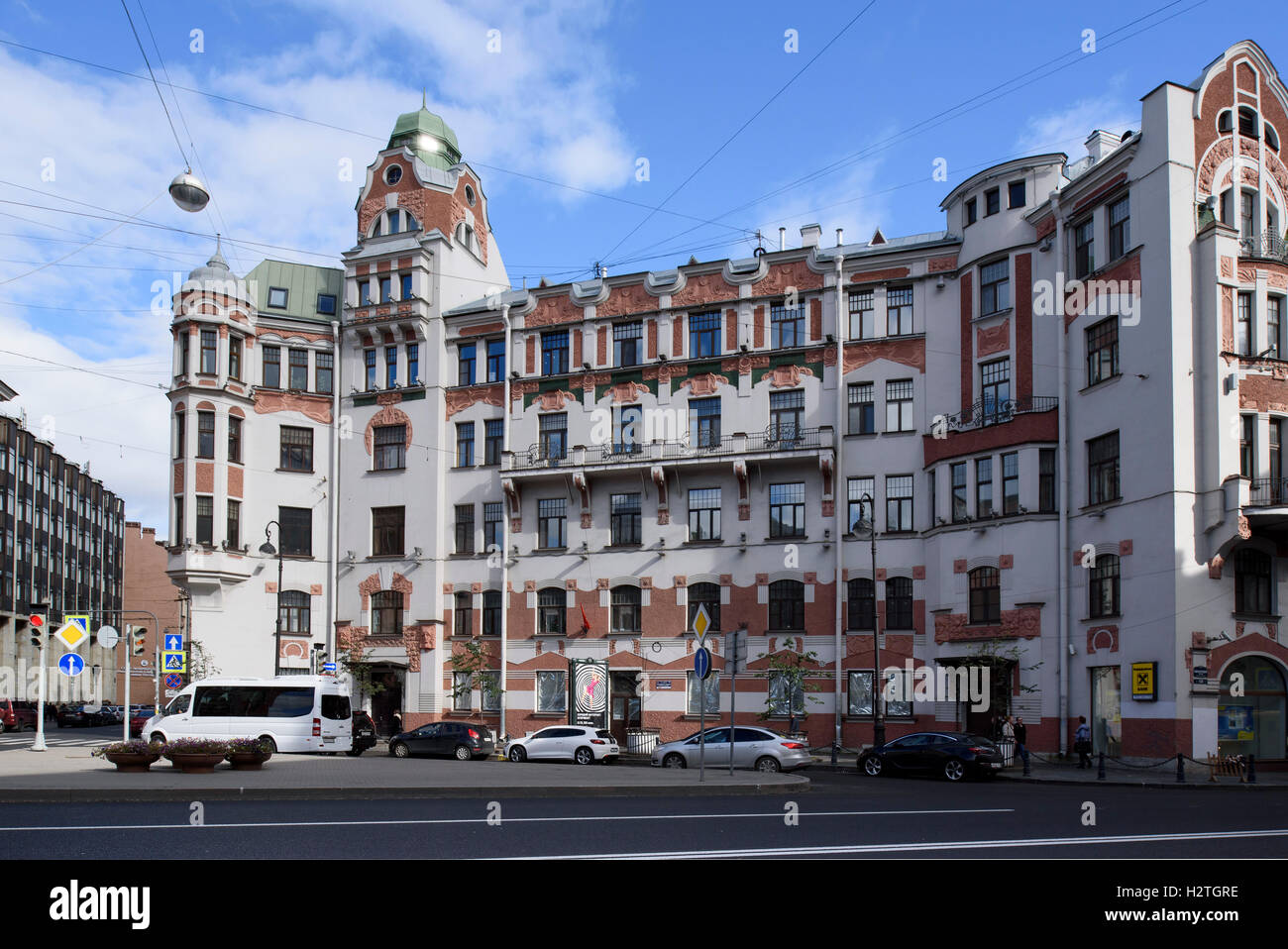 Piazza austriaco-Avstrijskaja Pr, San Pietroburgo, Russia, UNESCO patrimonio mondiale Foto Stock