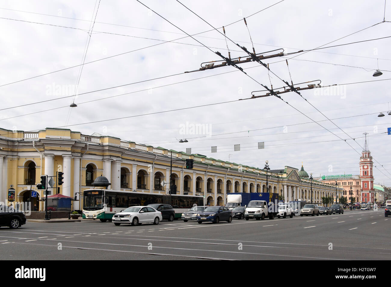 Department Store Gostiny Dwor, Newski Prospekt 35, San Pietroburgo, Russia, UNESCO patrimonio mondiale Foto Stock