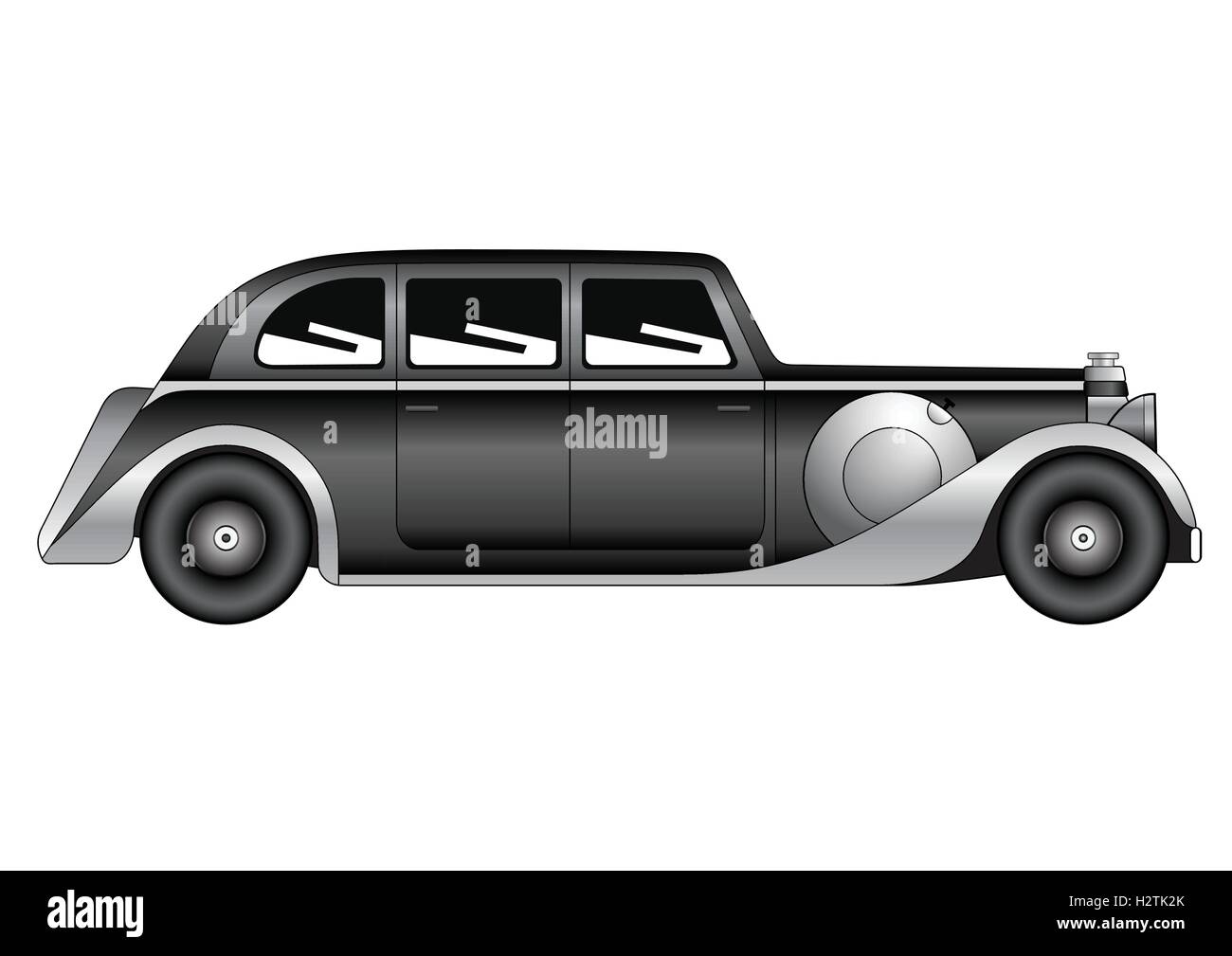 Sedan - modello vintage Illustrazione Vettoriale