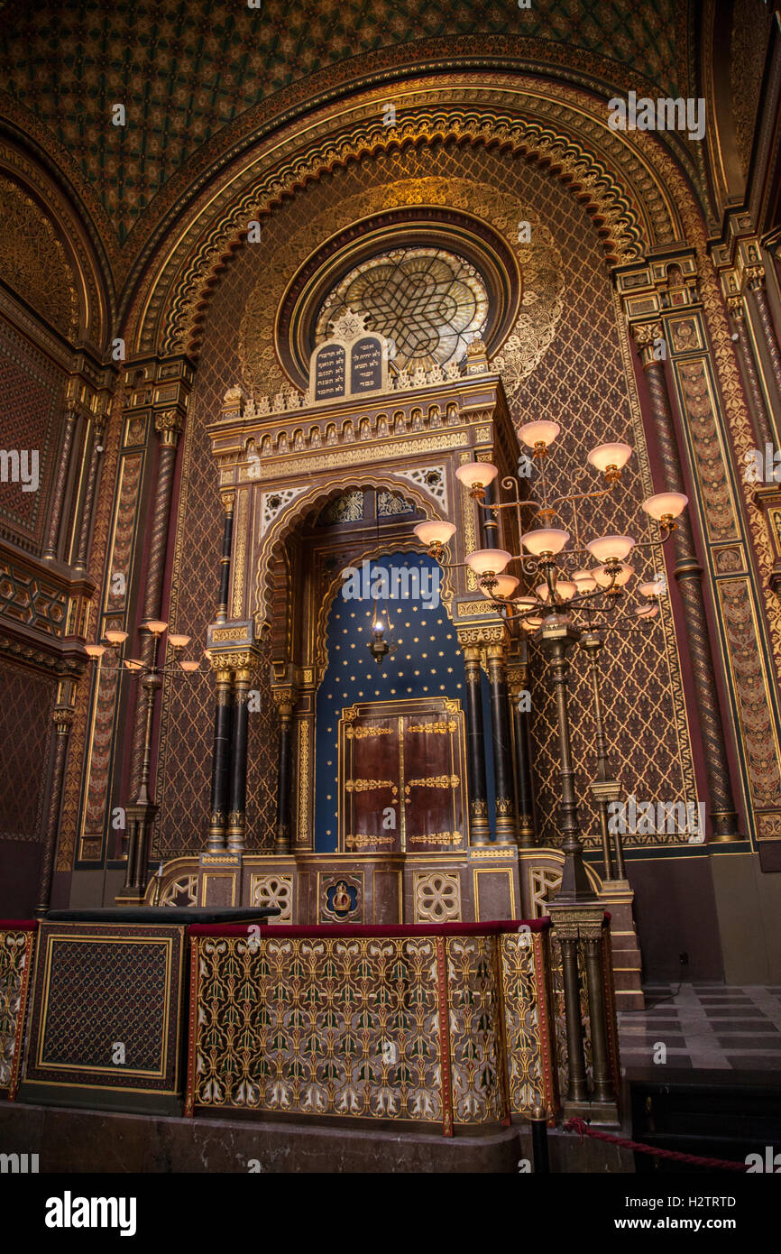 Interno della Sinagoga Spagnola anche il Museo Ebraico. Foto Stock