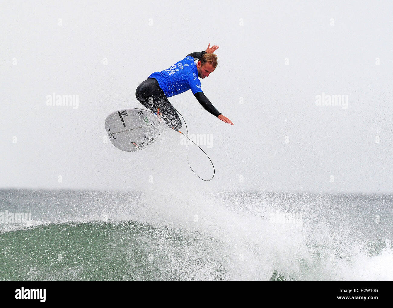 Surfista australiano Mick Fanning vince il WSL JBay aperto in Jeffrey's Bay, Sud Africa, macerazione Jon Jon Firenze a prendere il titolo con: Joshua Kerr dove: Jeffrey's Bay, Sud Africa quando: 16 Lug 2016 Foto Stock