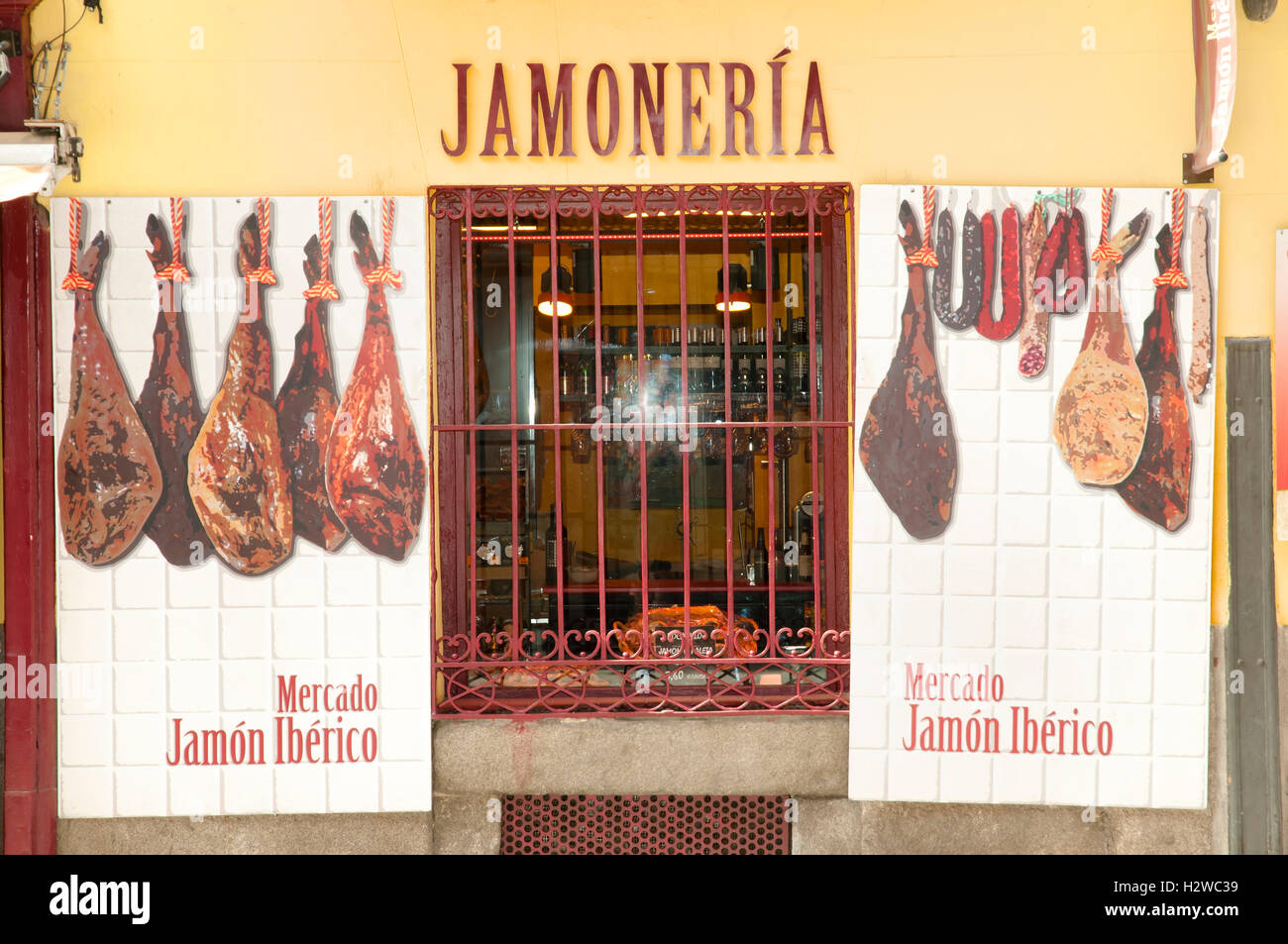 Prosciutto Iberico - Spagna Foto Stock