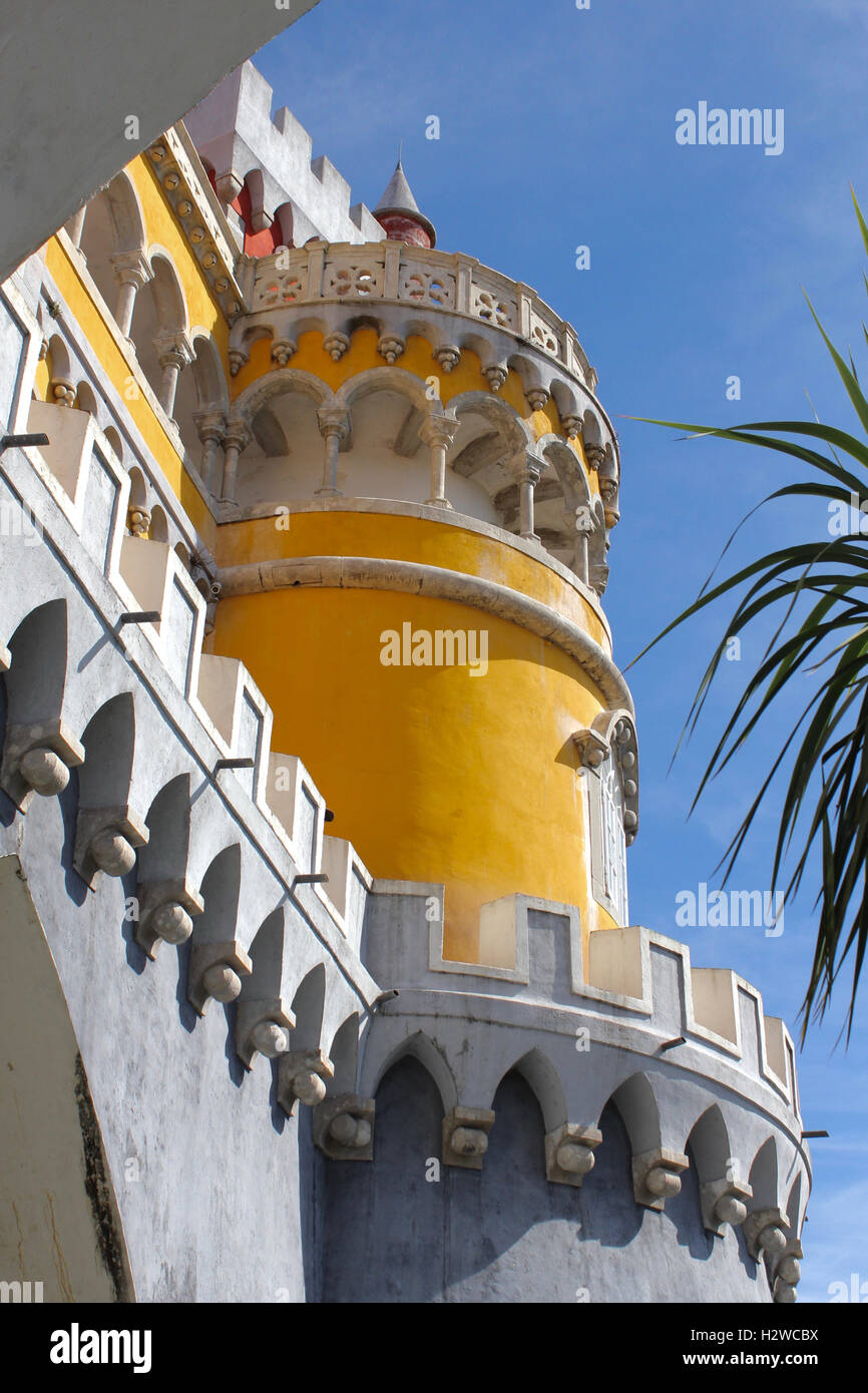 Palácio da Pena, Sintra, Portogallo Foto Stock