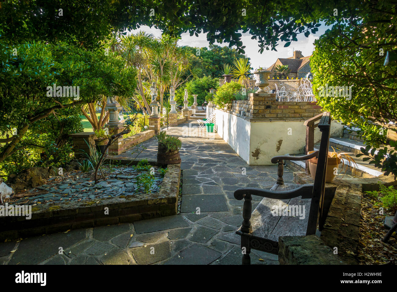Bleak House Garden Broadstairs Kent Foto Stock