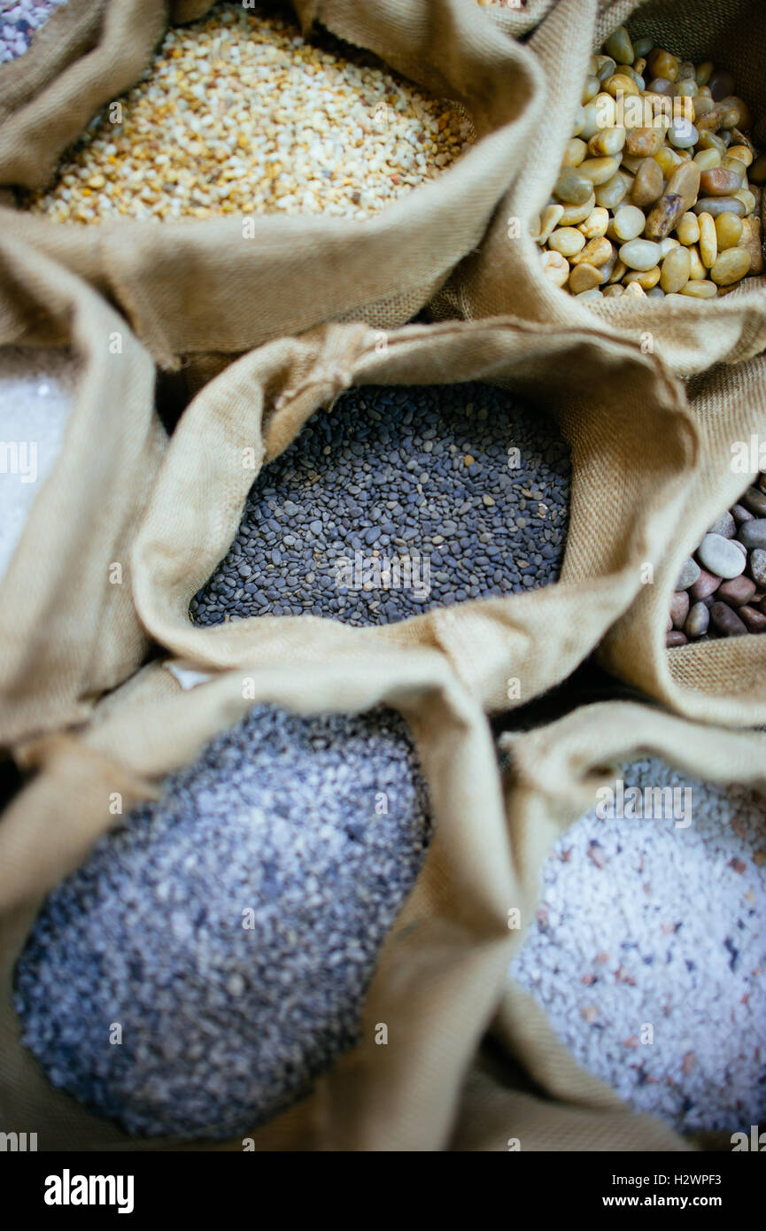 Pietre decorative. Foto Stock