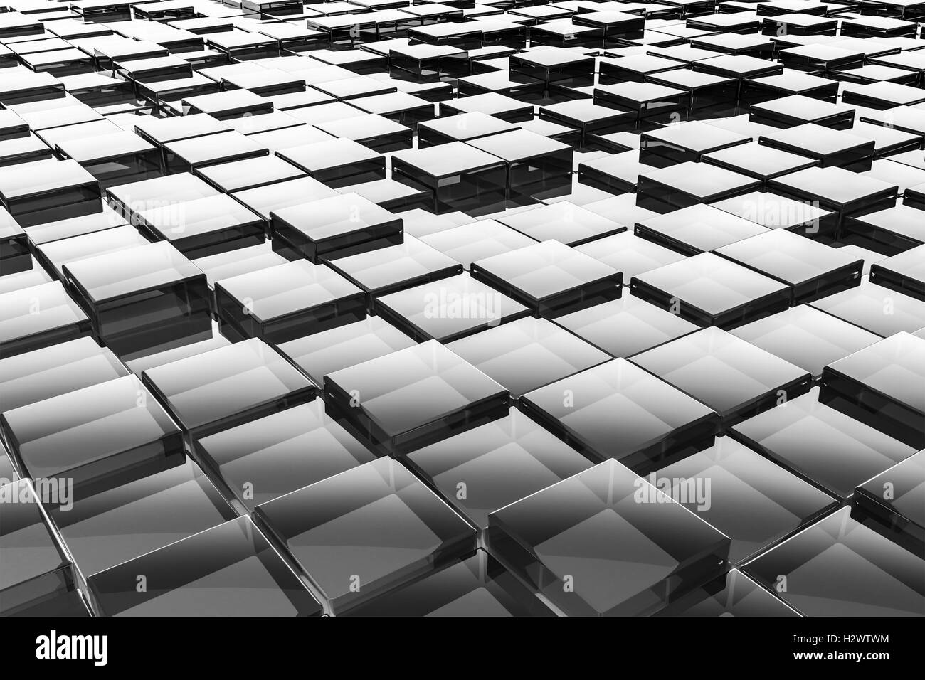 Abstract cubetti di vetro sullo sfondo Foto Stock